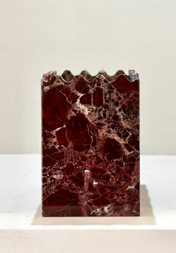 Marble Maroon Vase